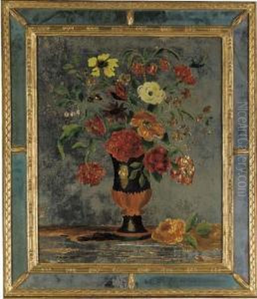 Still Life Of Flowers Oil Painting by Dora Carrington