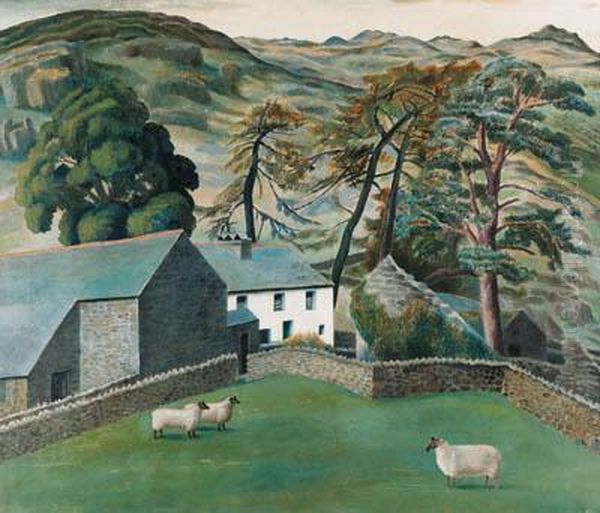 Watendlath Farm, Cumberland Oil Painting by Dora Carrington