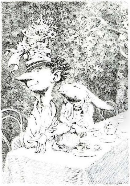 Peake's Alice: Alice's Adventures In Wonderland & Through The Looking Glass by Lewis Carroll