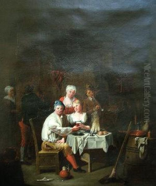 Tavern Scene Oil Painting by Alexander Carse