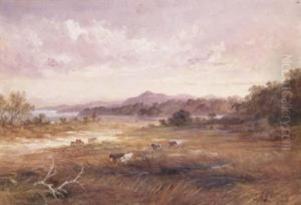 Coastal Scene With Cattle, New South Wales Oil Painting by James Howe Carse