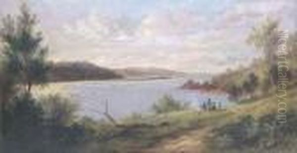 Wagonga Harbour, Nsw Oil Painting by James Howe Carse