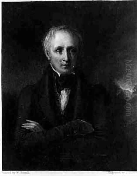 Portrait of William Wordsworth (1770-1850) Oil Painting by William Boxall