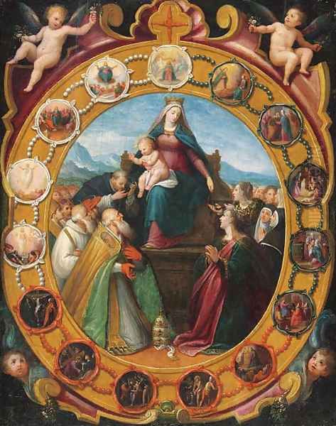 The Madonna of the Rosary Oil Painting by Giovanni Balducci