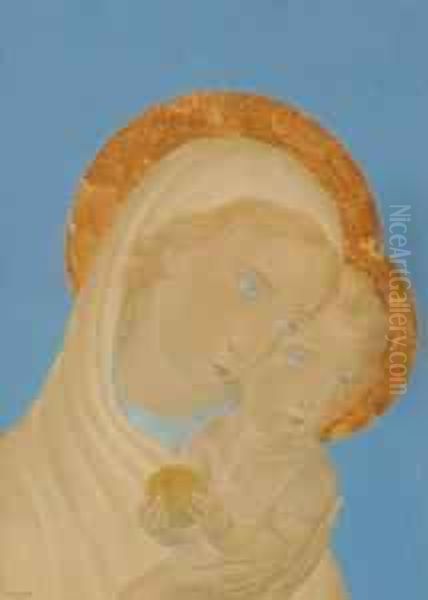 La Vierge A L'enfant Oil Painting by Anto Carte