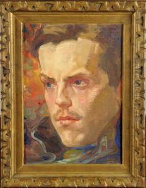 Etude Pour Le Portrait De Gustave Jacobs Oil Painting by Anto Carte