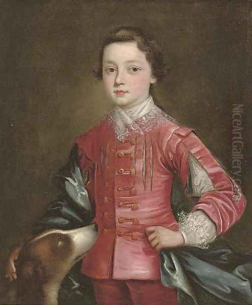 Portrait of a boy Oil Painting by Thomas Bardwell