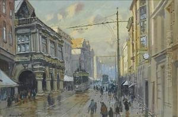 The Guildhall, Exeter Oil Painting by Sydney Carter