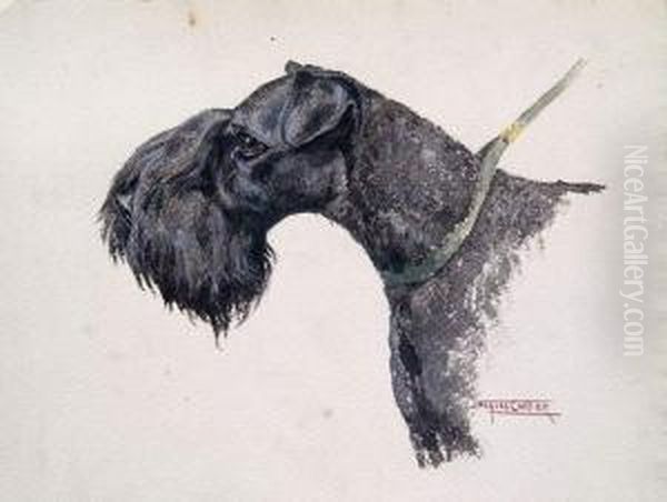 Tete De Scottisch-terrier Oil Painting by Eugene Cartier