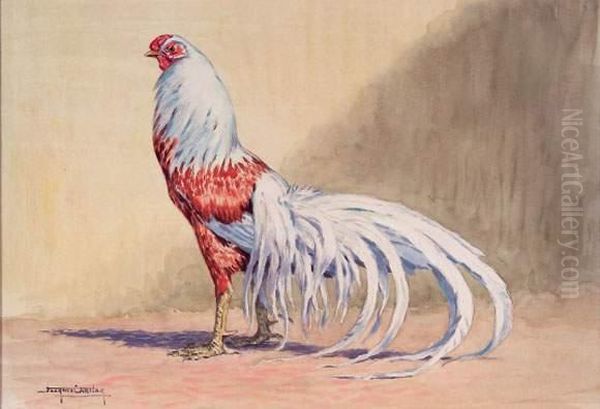 Coq De Race Oil Painting by Eugene Cartier