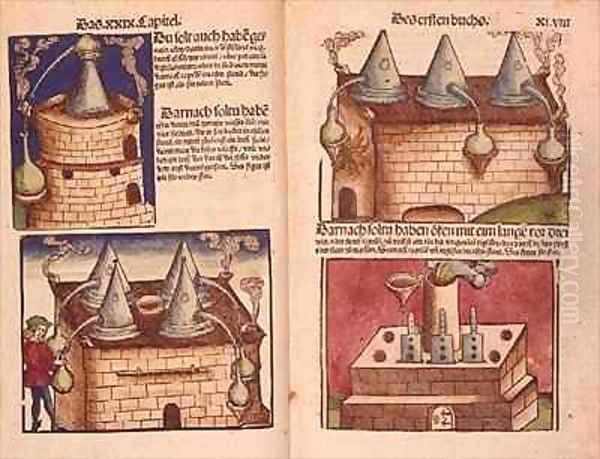 Methods of Distillation Oil Painting by Hieronymus Brunschwig