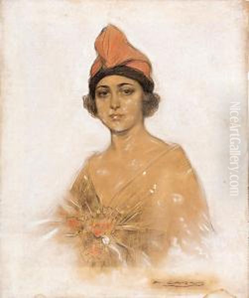 Alegoria De La Republica Oil Painting by Ramon Casas Y Carbo