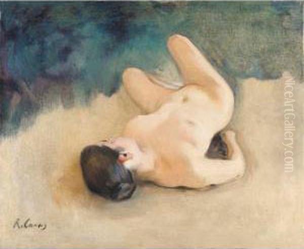 Desnudo (nude) Oil Painting by Ramon Casas Y Carbo