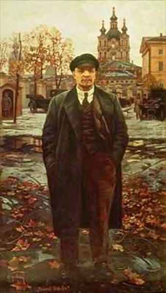 Vladimir Ilyich Lenin (1870-1924) at Smolny Oil Painting by Isaak Israilevich Brodsky