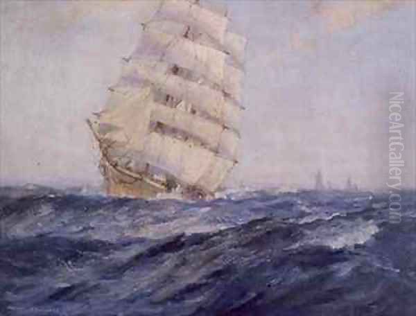 Pulling out to Sea Oil Painting by John Burgess