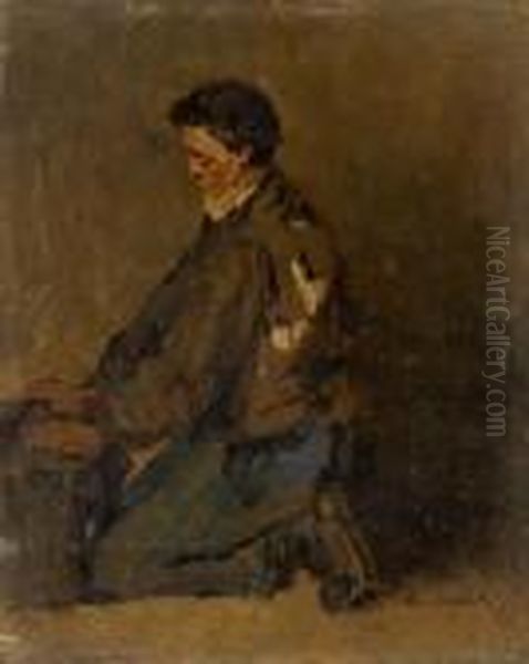 Jeune Garcon Oil Painting by Alfred Casile