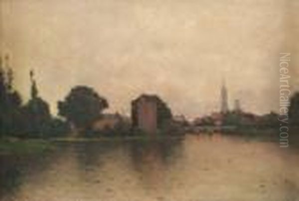 Bords De Loire Oil Painting by Alfred Casile