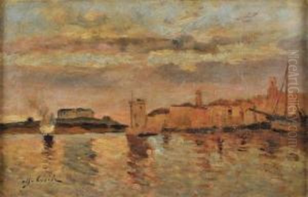 Le Port De Marseille Oil Painting by Alfred Casile