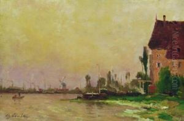 Maison Au Bord De L'eau Oil Painting by Alfred Casile