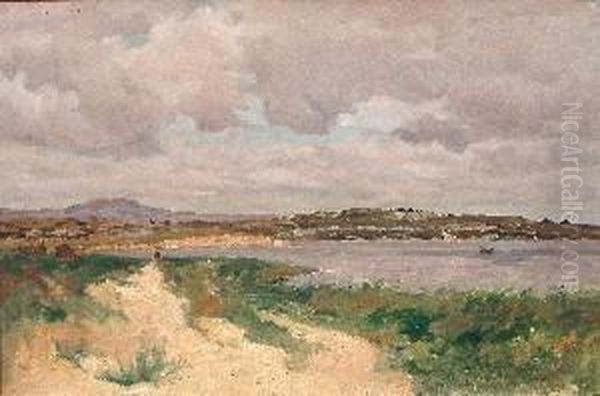 L'etang De Berre Oil Painting by Alfred Casile