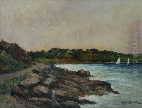 Bord De Mer. Oil Painting by Alfred Casile