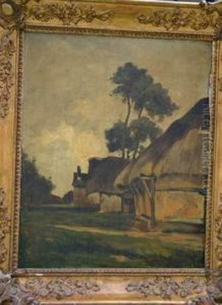  Village En Normandie  Oil Painting by Alfred Casile