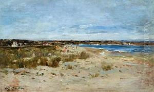 La Plage De Fos. Oil Painting by Alfred Casile