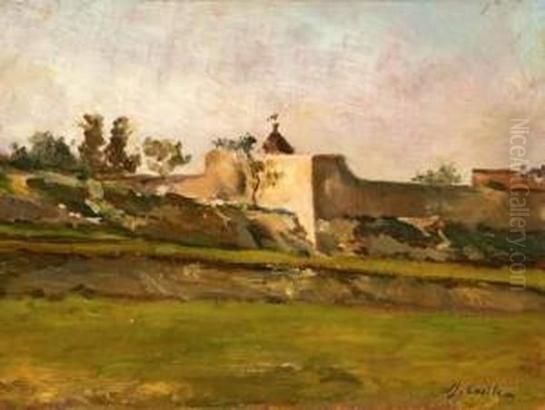 Paysage Du Luberon. Oil Painting by Alfred Casile