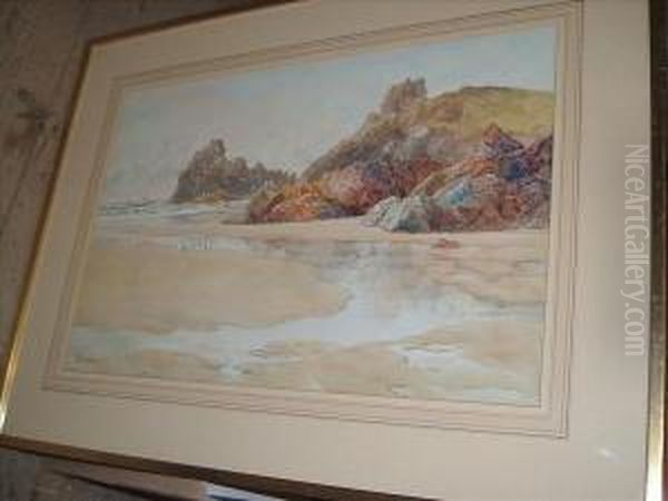 Beachscene Oil Painting by William Casley