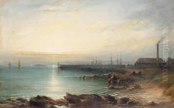 Fife Coast Oil Painting by James Cassie