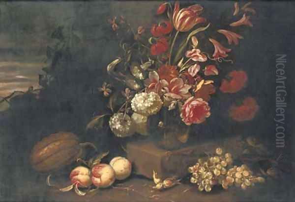 Flowers Oil Painting by Abraham Brueghel