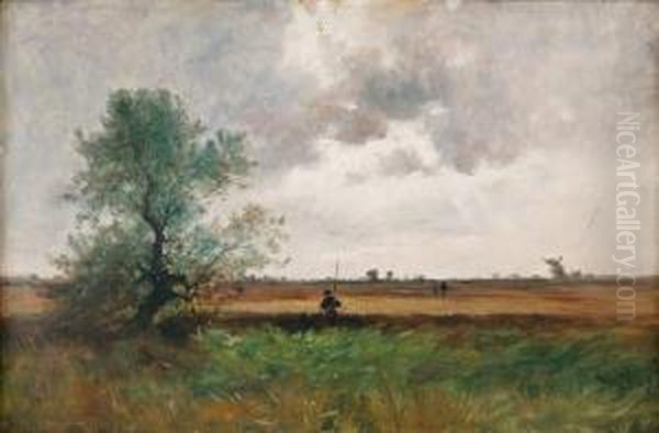 Paysaged'automne Oil Painting by Gustave Castan