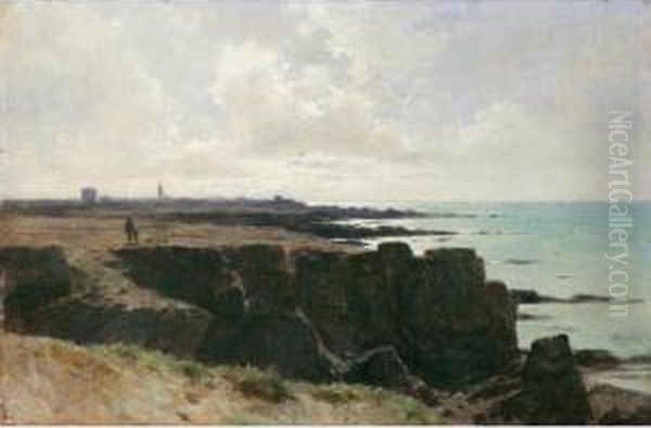 Bord De L'ocean Oil Painting by Gustave Castan