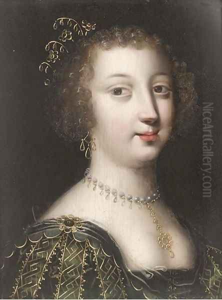 Portrait of a lady 2 Oil Painting by Charles Beaubrun