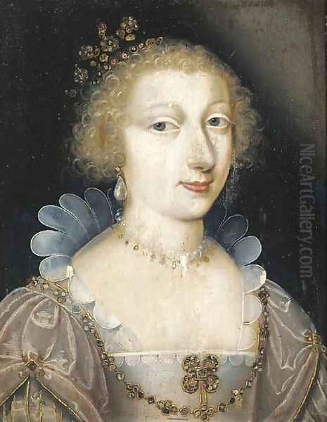 Portrait of a lady Oil Painting by Charles Beaubrun