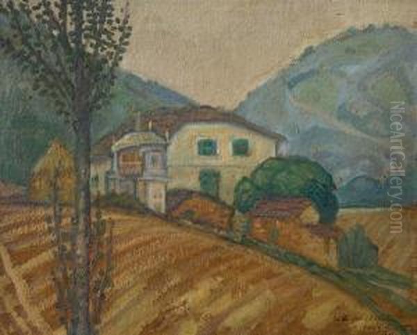 Paisaje Espanol Oil Painting by Carlos Alberto Castellanos