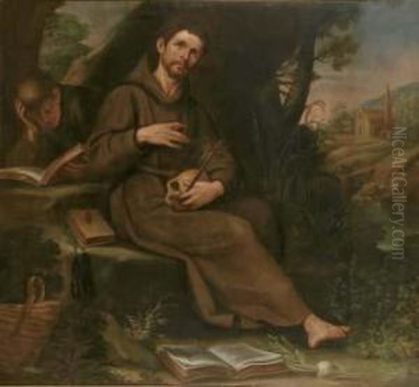 San Francesco Oil Painting by Bernardo Castello