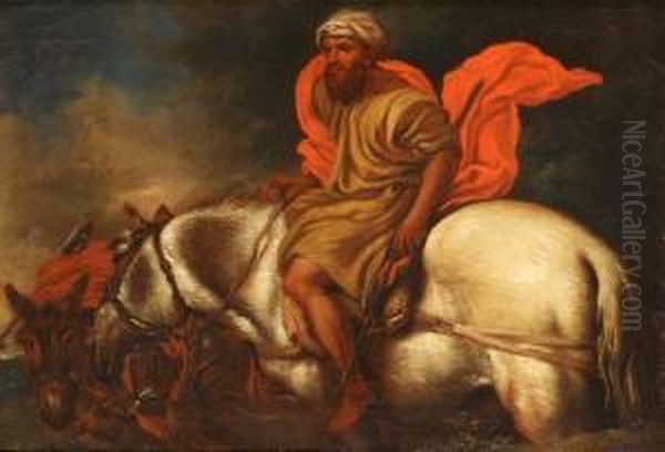 Il Viaggio Di Abramo Oil Painting by Giovanni Francesco Castiglione