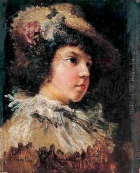 Ritratto Di Bambino Oil Painting by Giovanni Francesco Castiglione