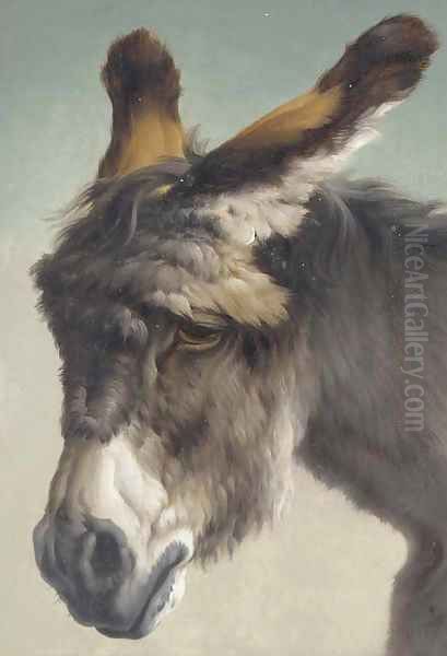 The forlorn donkey Oil Painting by Rosa Bonheur