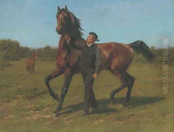 The racehorse Oil Painting by Rosa Bonheur