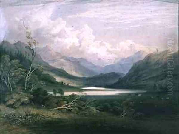 Scene in the English Lake District Oil Painting by C. F. Buckley