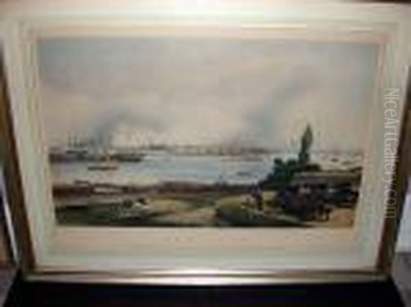 New York Oil Painting by Frederick Catherwood