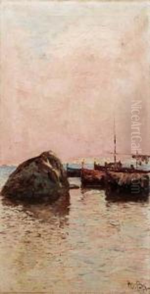 Nel Golfo Di Palermo Oil Painting by Michele Catti