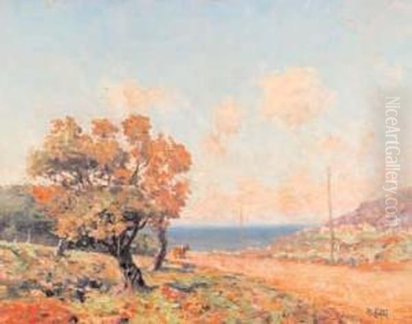 Costa Nei Dintorni Di Palermo Oil Painting by Michele Catti