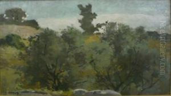 Paysage Oil Painting by Leon Cauvy