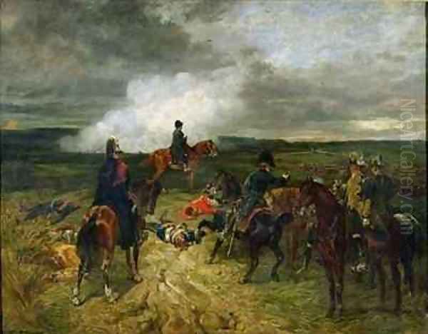 17th June 1815, 7 O'Clock Oil Painting by John Lewis Brown