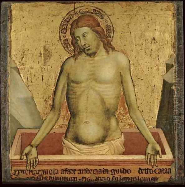 Christ as the Man of Sorrows Oil Painting by Martino Di Bartolomeo Di Biagio