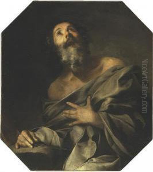 Saint Bartholomew Oil Painting by Bernardo Cavallino