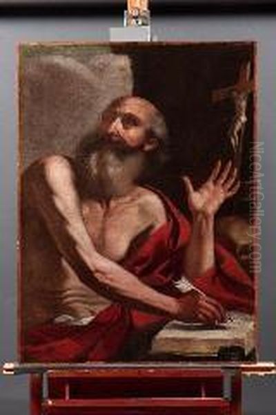 San Girolamo Oil Painting by Giacomo Cavedone